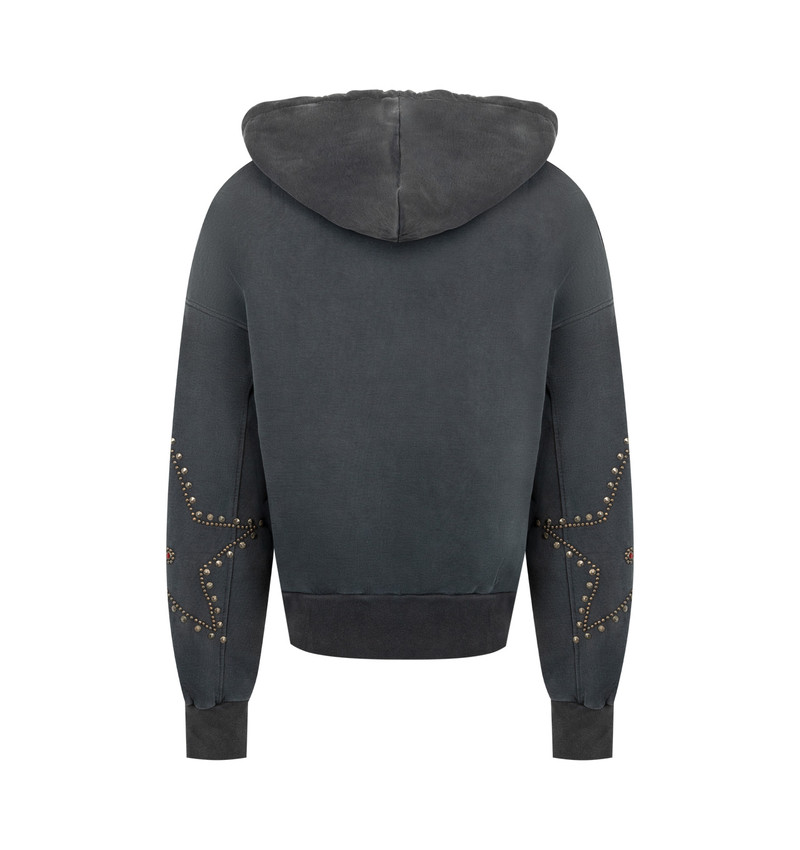 SATOSHI NAKAMOTO STAR STUDDED AFTERHOOD HOODIE outlook