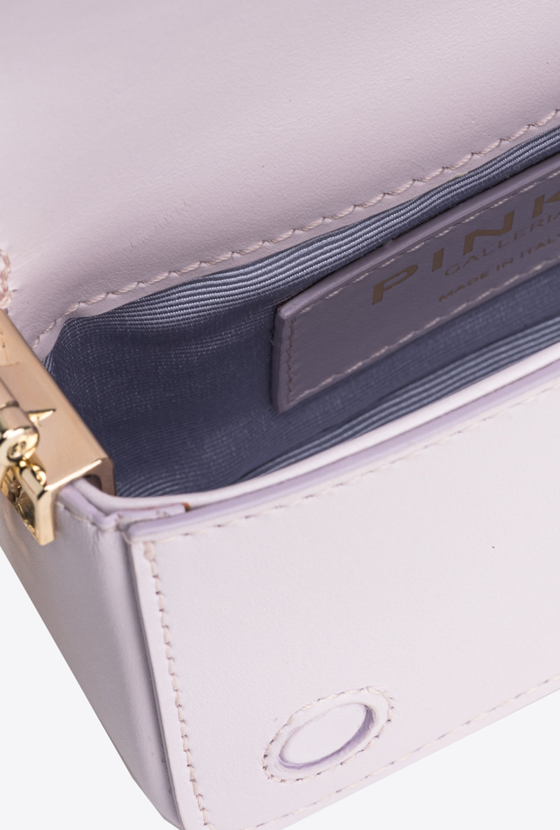 PINKO GALLERIA FULL-RHINESTONE MICRO LOVE BAG CLICK 6