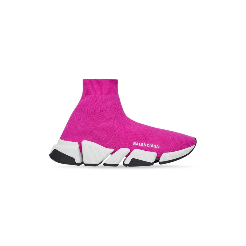 speed 2.0 recycled knit sneaker with bicolor sole - 1