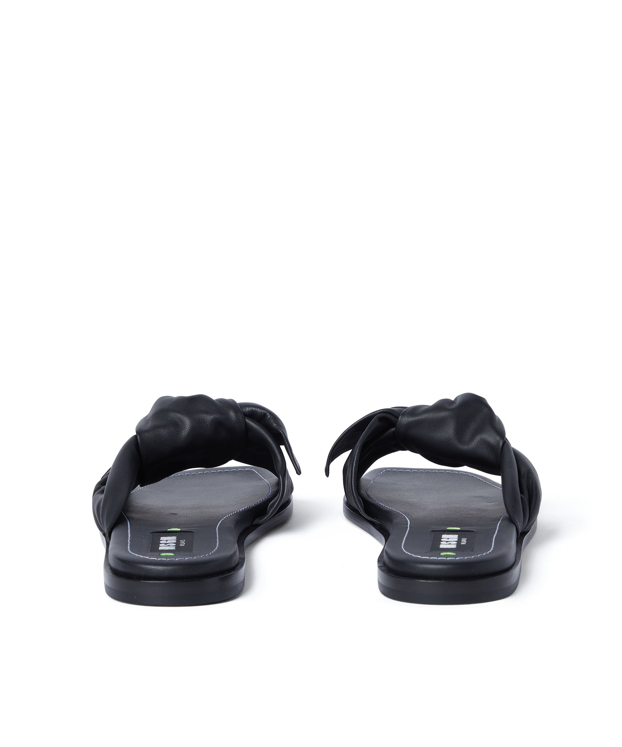 Nappa leather slippers with knotted band - 3