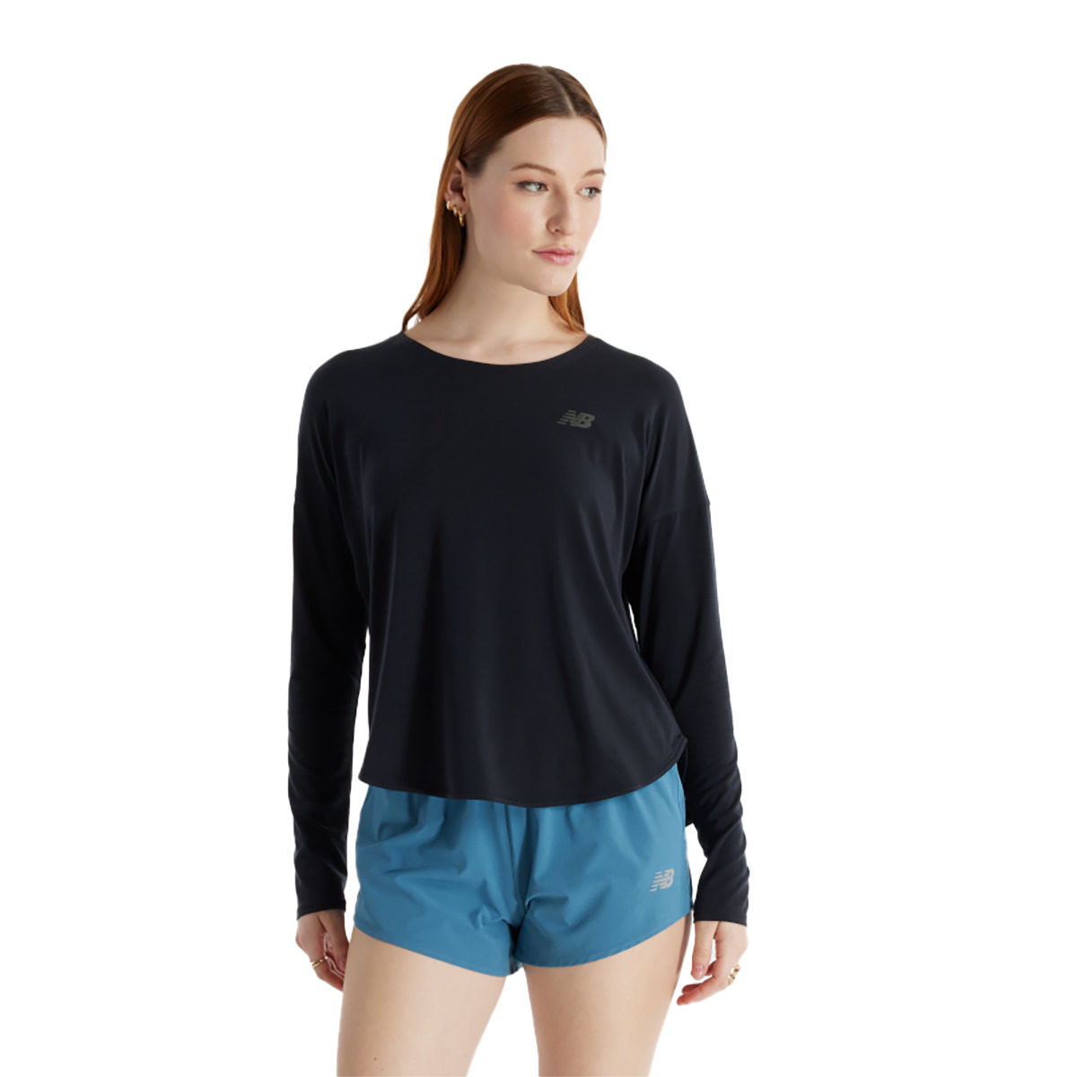 New Balance Drapey Jersey Long Sleeve T-Shirt - 1