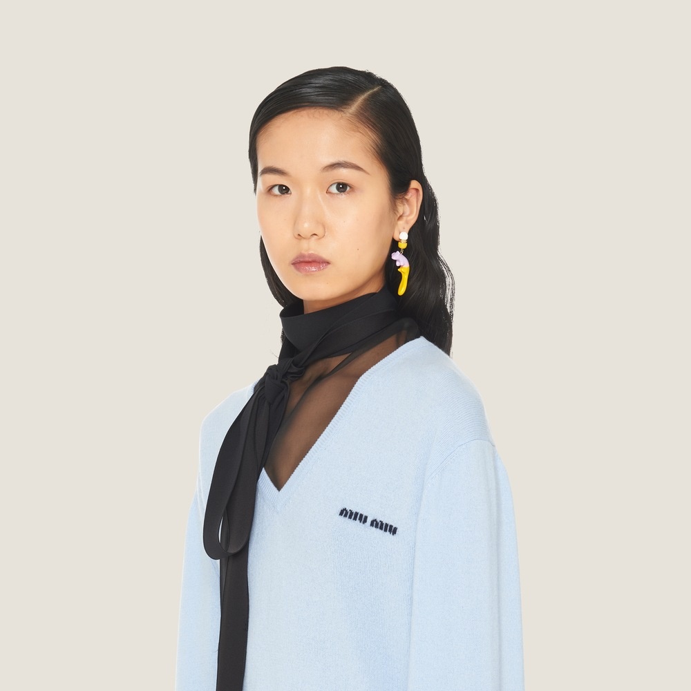 Cashmere sweater with logo - 1