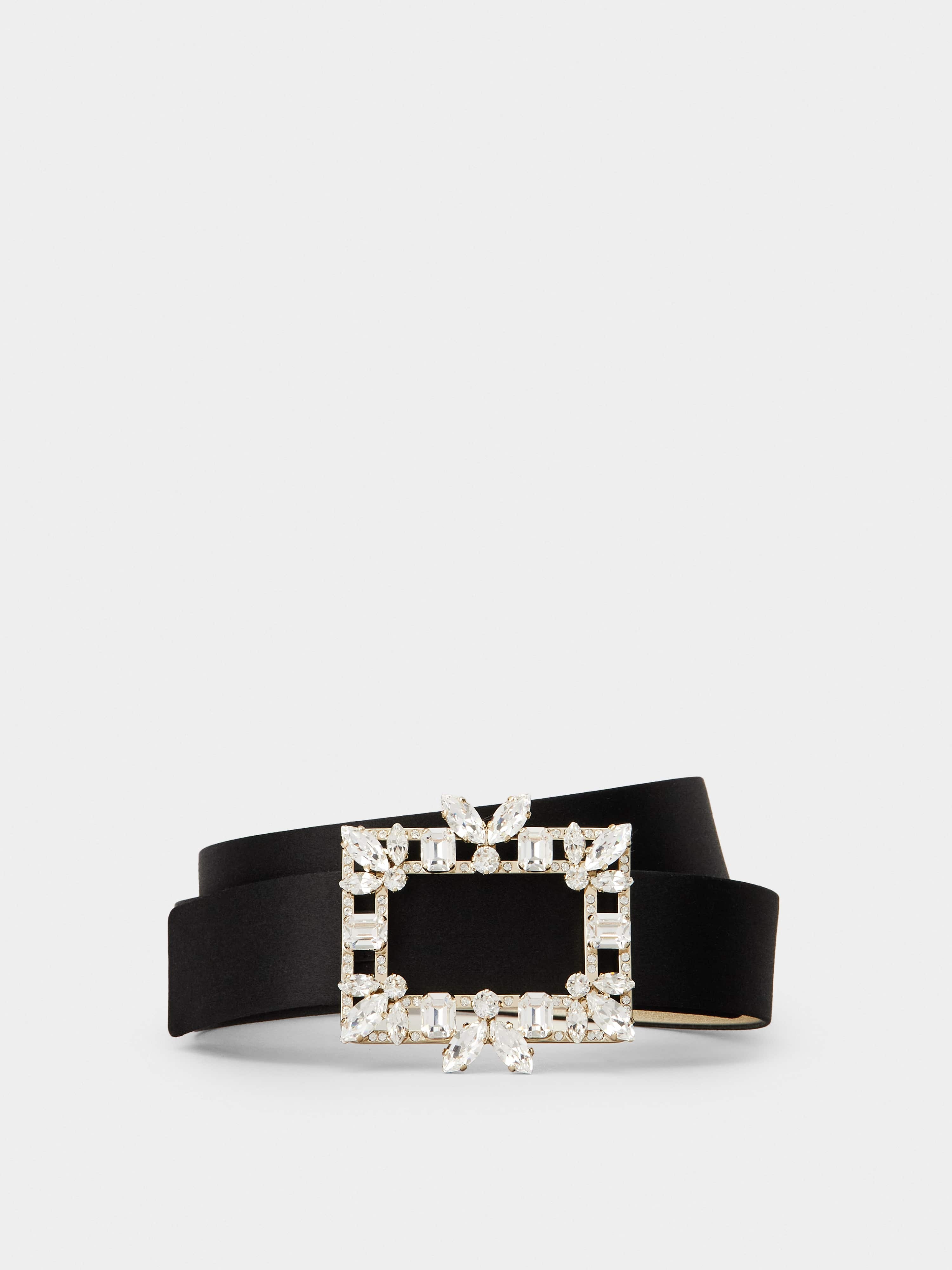 Broche Vivier Buckle Belt in Satin - 1