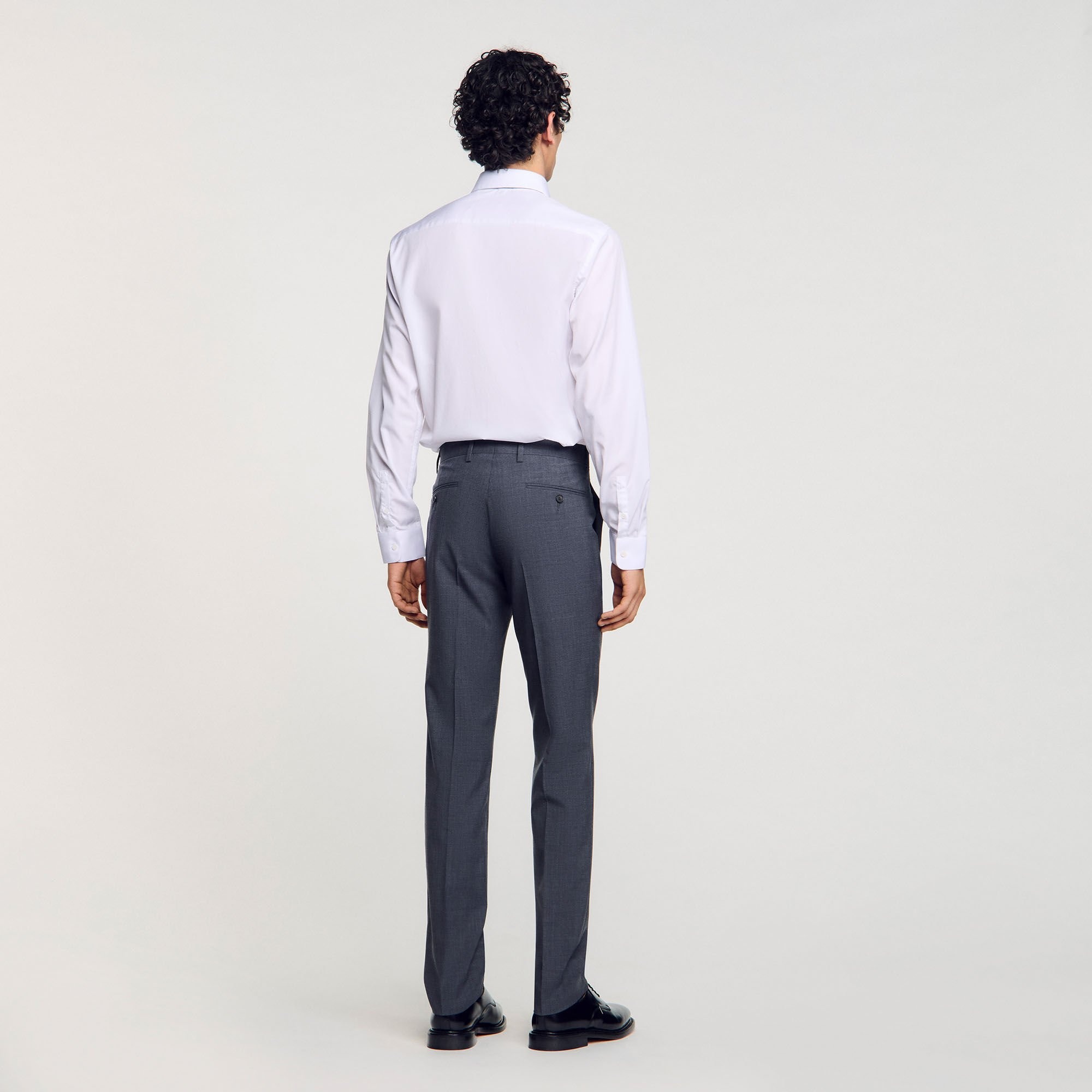 WOOL SUIT TROUSERS - 5