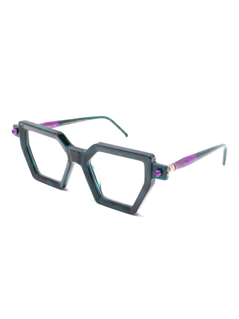 Kuboraum P26 geometric-frame glasses outlook