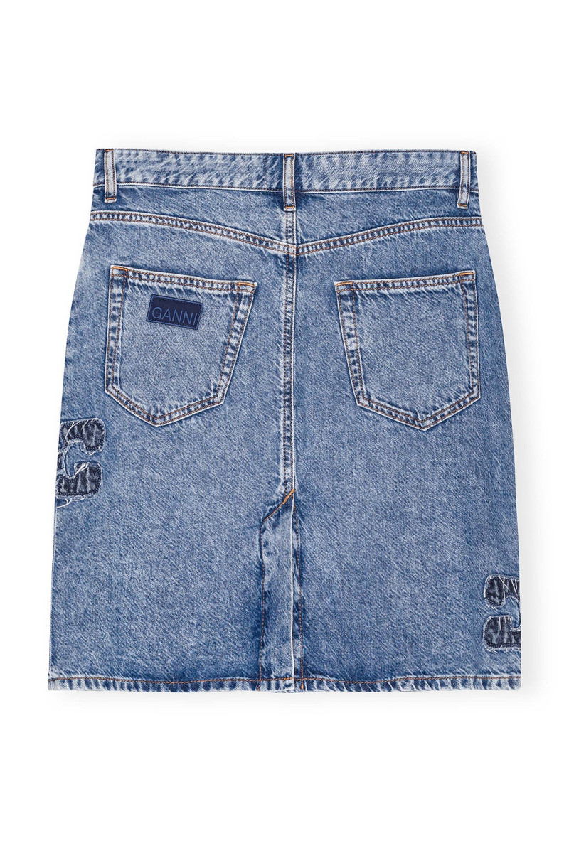 BLUE DENIM SKIRT 2