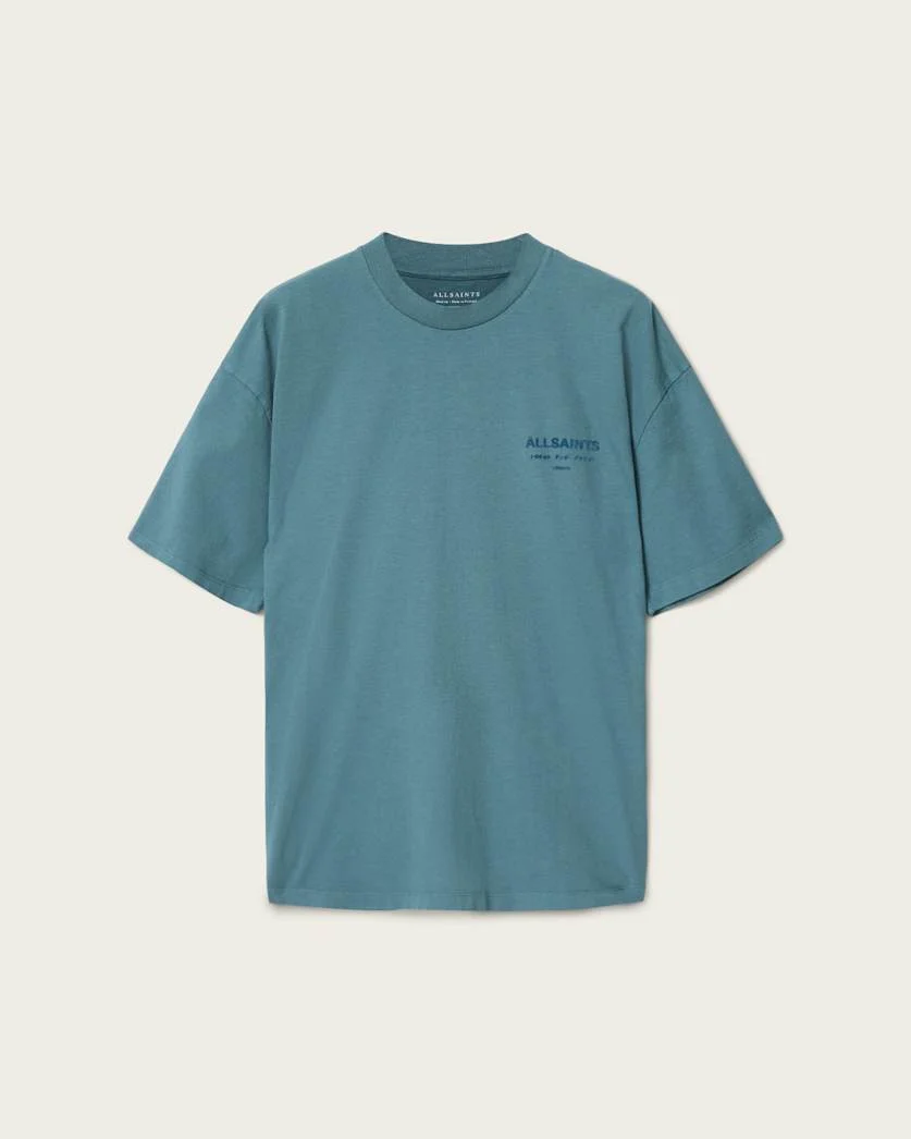 XANDER FLOCKED LOGO OVERSIZED T-SHIRT - 1