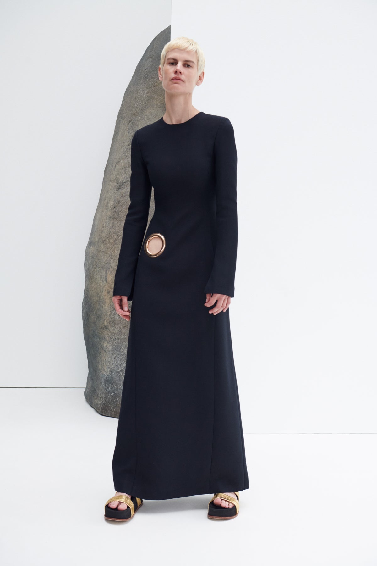 Cadell Dress in Silk Wool Cady - 2