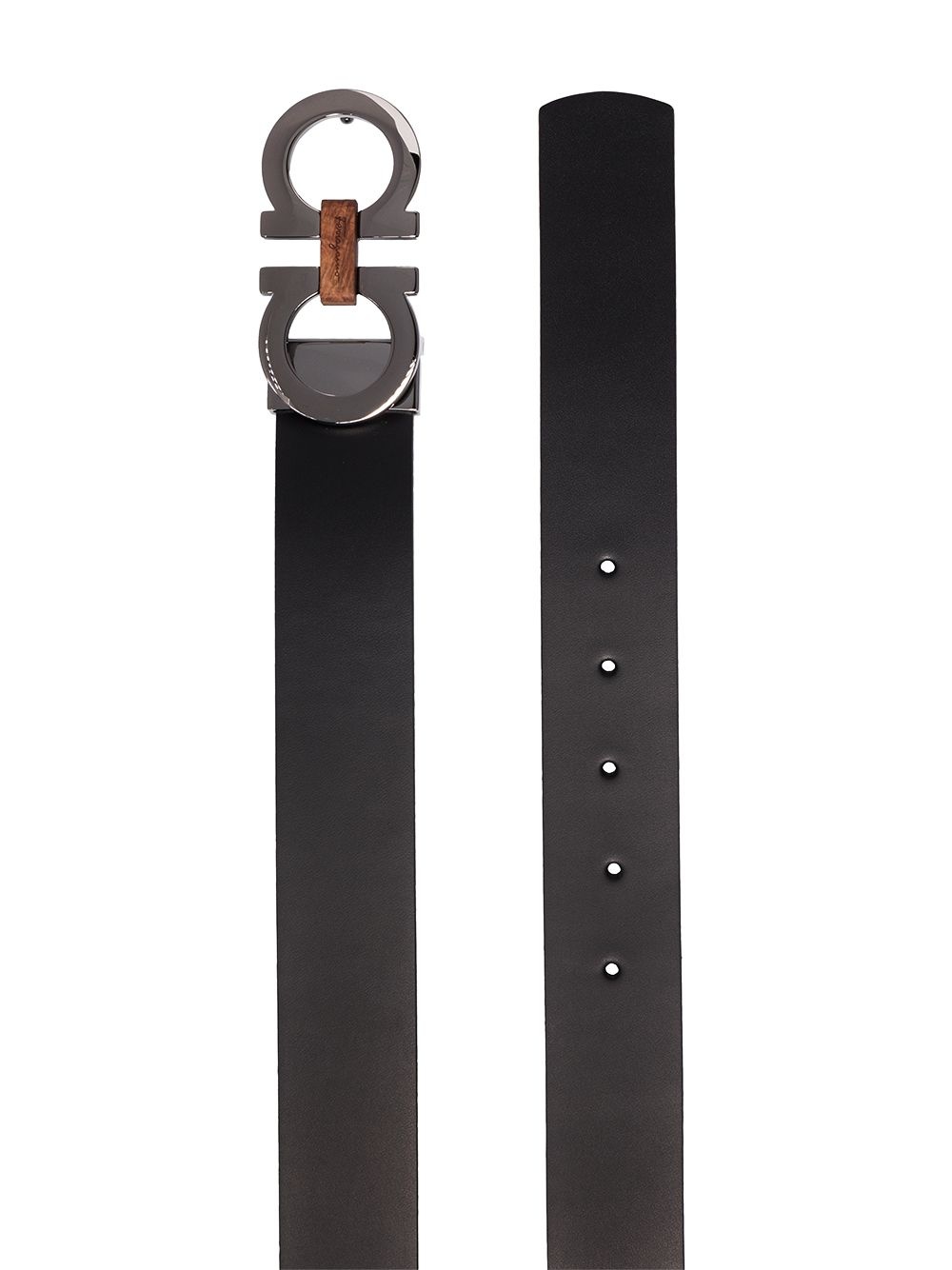 Gancini reversible leather belt - 2