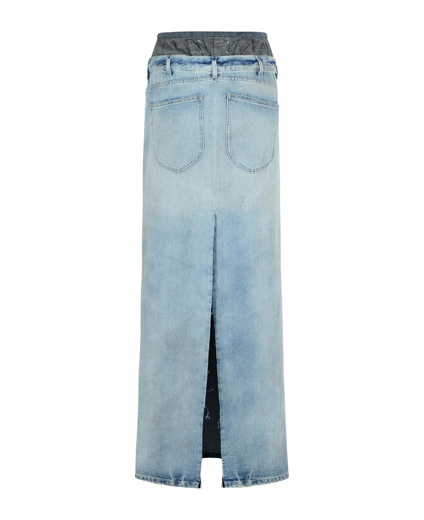 Blue Denim Skirt - 3