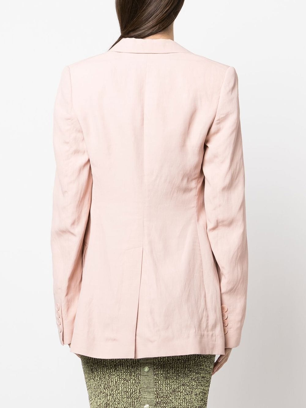 buttoned single-breasted blazer - 4