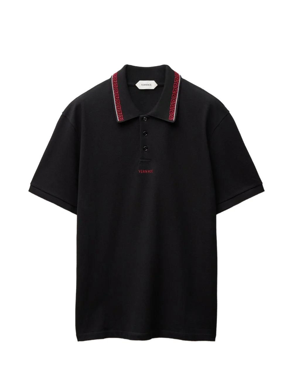 embroidered-logo cotton piqué polo - 1