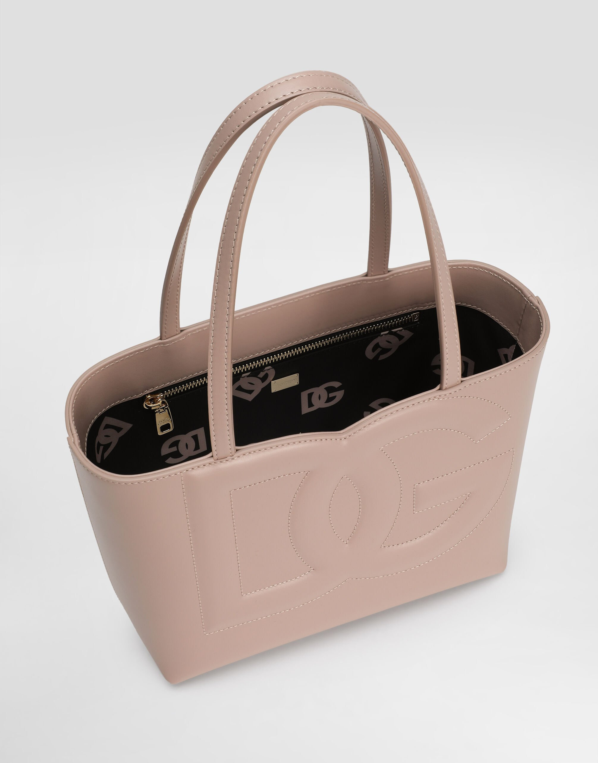 Small calfskin DG Logo shopper - 5