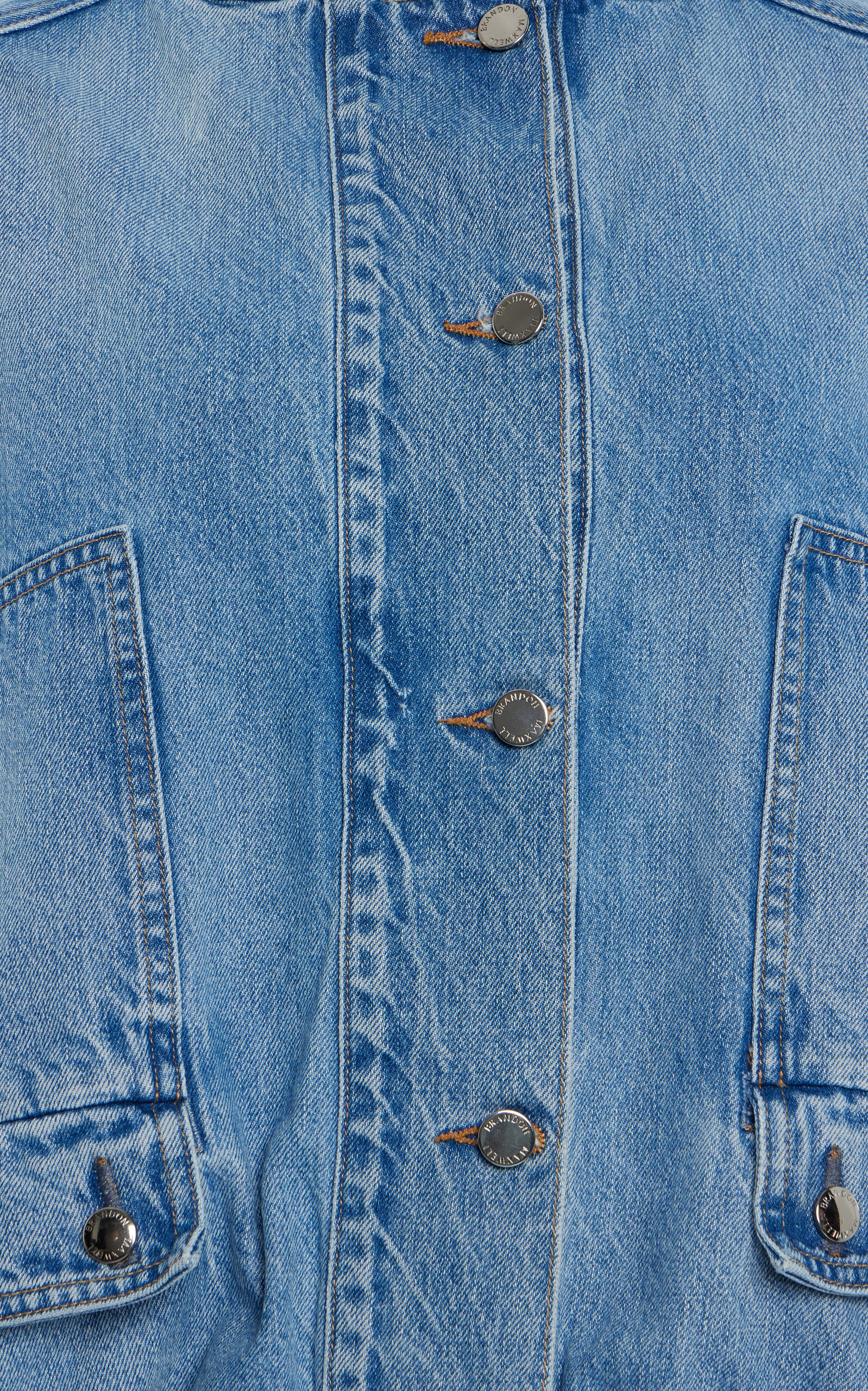 The Harper Denim Balloon Jacket medium wash - 6