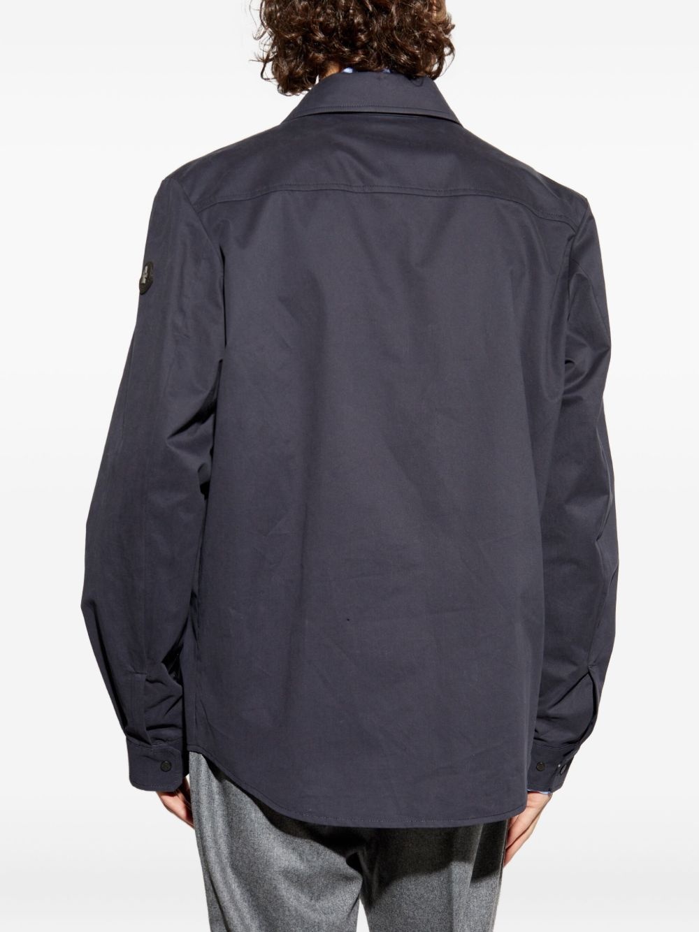 logo-patch shirt - 4