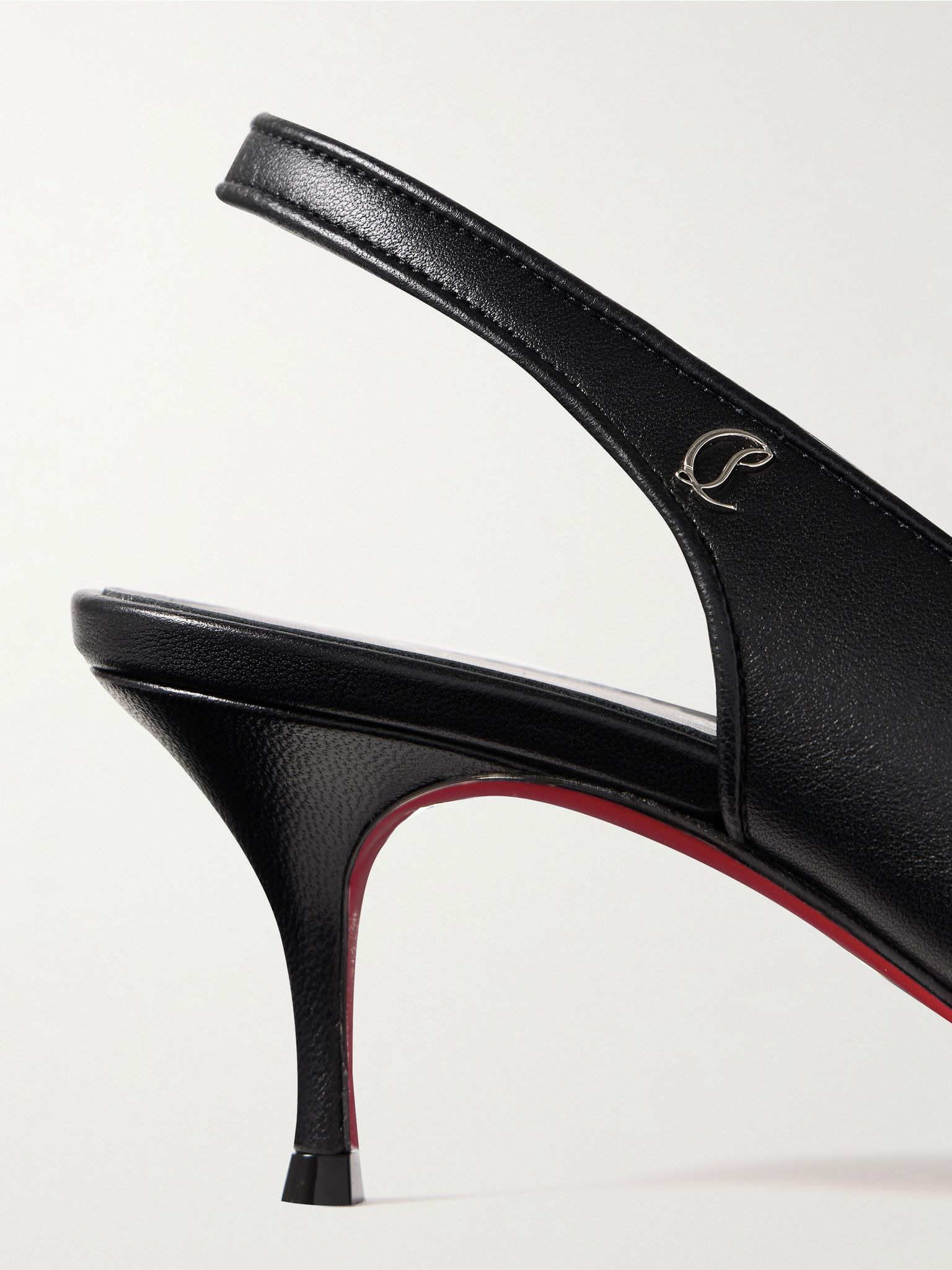 Sporty Kate 45 leather slingback pumps Black - 4