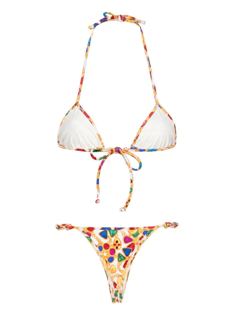 Reina Olga geometric-print bikini outlook