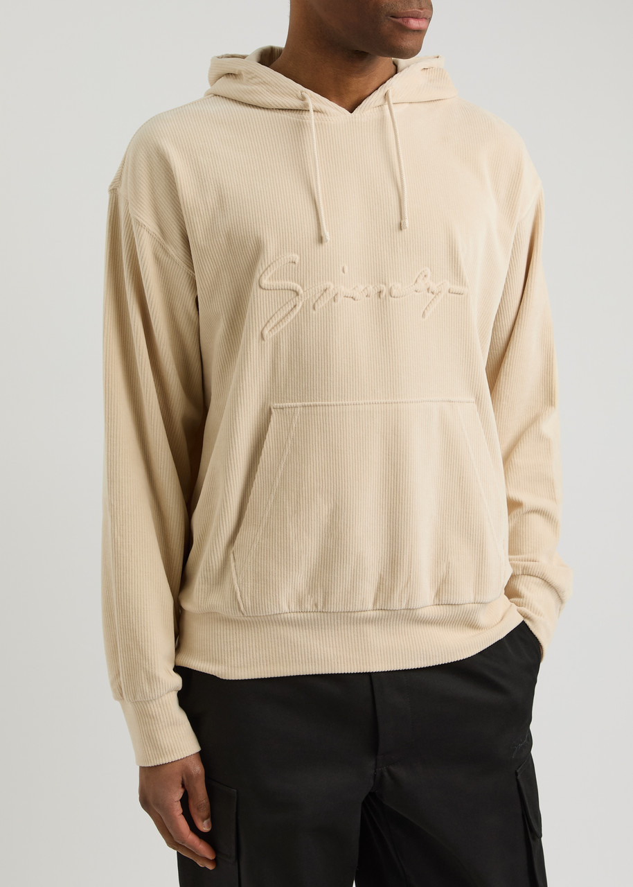 Givenchy Logo Hooded Ribbed Velvet Sweatshirt - 5
