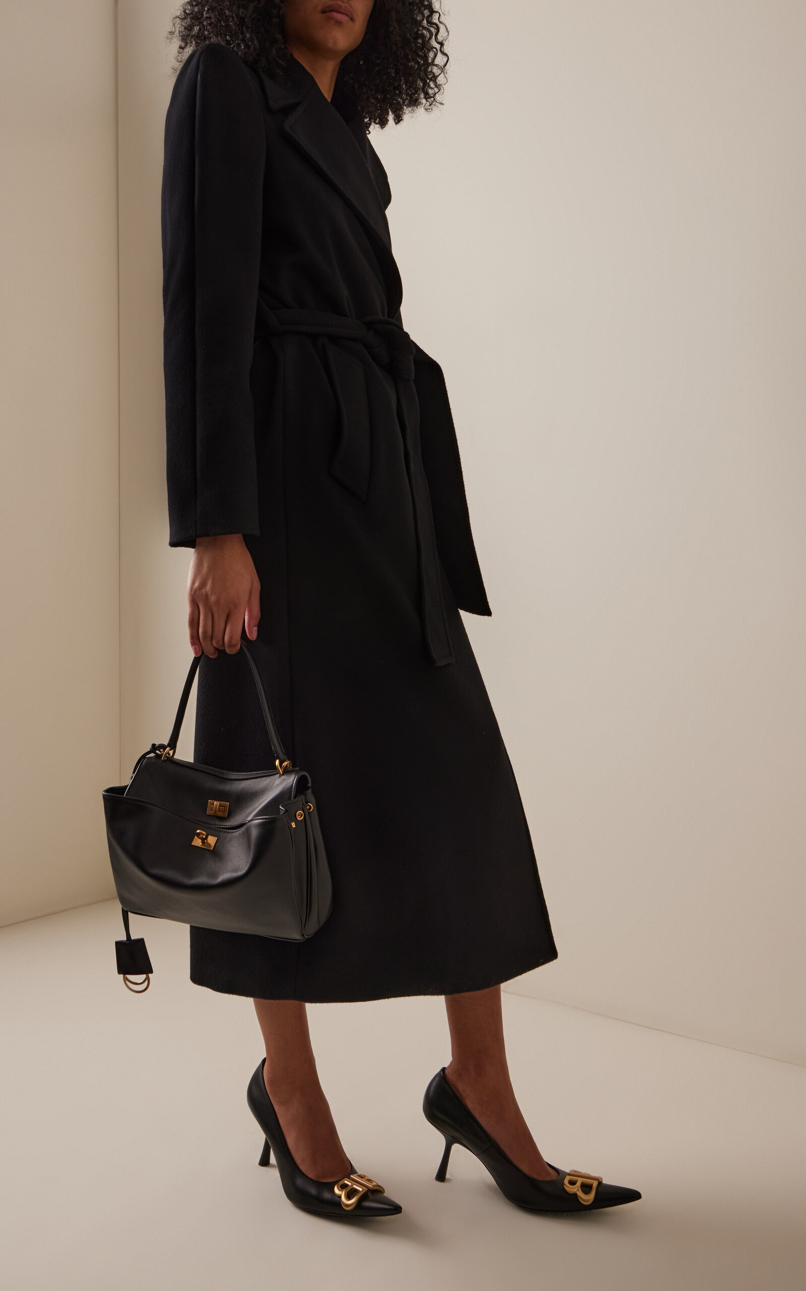 Small Rodeo Leather Top Handle Bag black - 2