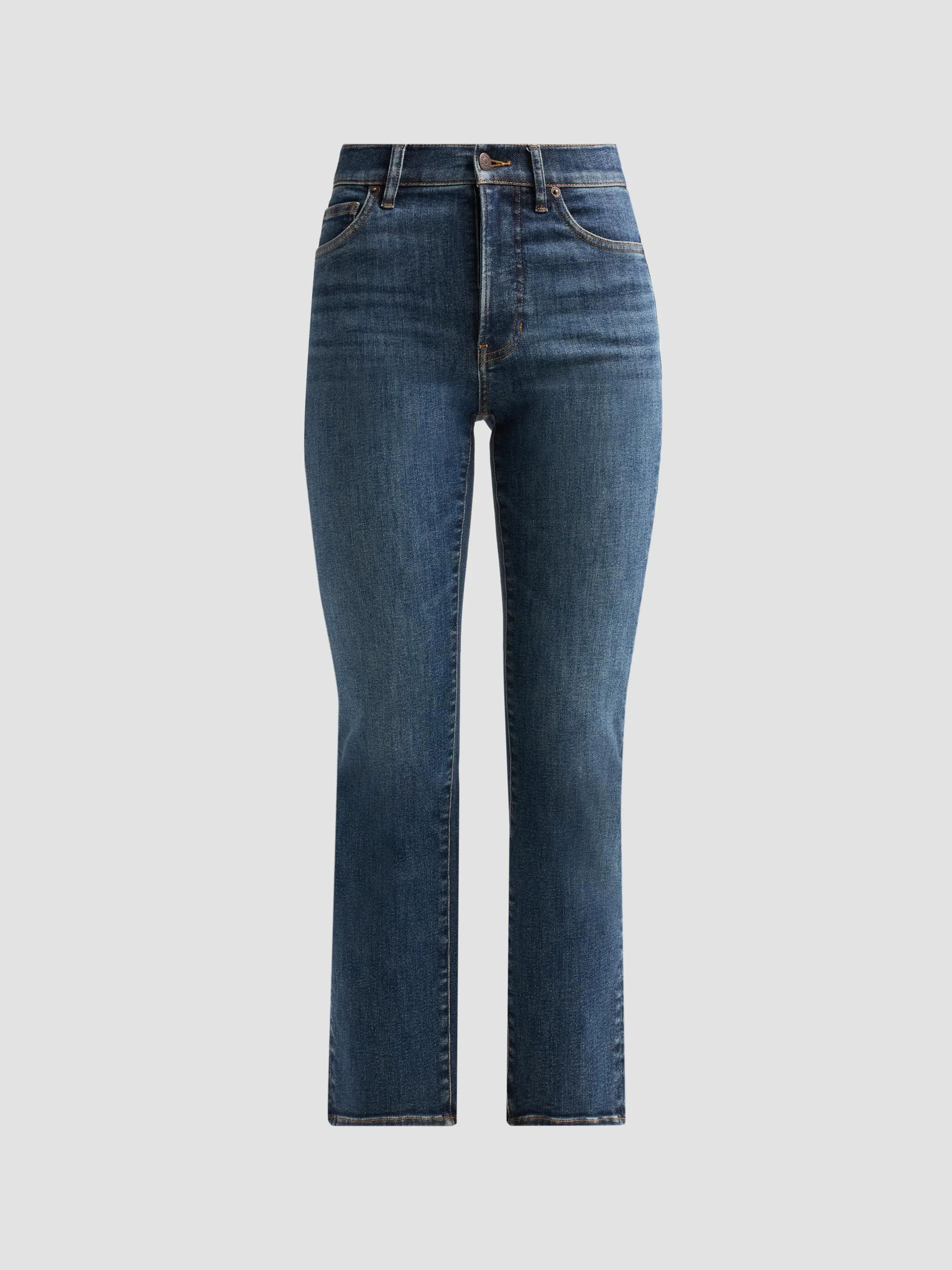 Women's Milla Slim Straight-Leg Crop Jeans - Roadside Blue - 1