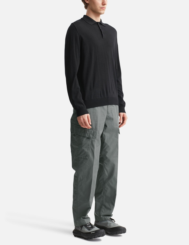 Stone Island PURE LIGHT RWS WOOL_STONE ISLAND GHOST LONG-SLEEVE POLO JUMPER outlook