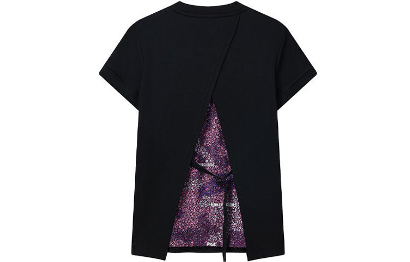 FILA (WMNS) FILA x MIHARA YASUHIRO Jointly Signed Logo Printing Sports T-Shirt Black LogoT F11W133103F-BK outlook