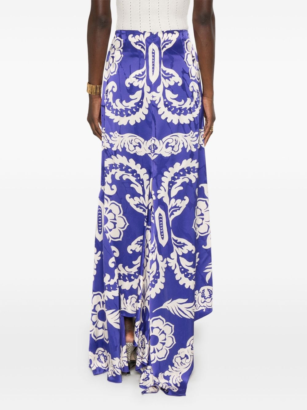 asymmetric midi skirt - 4