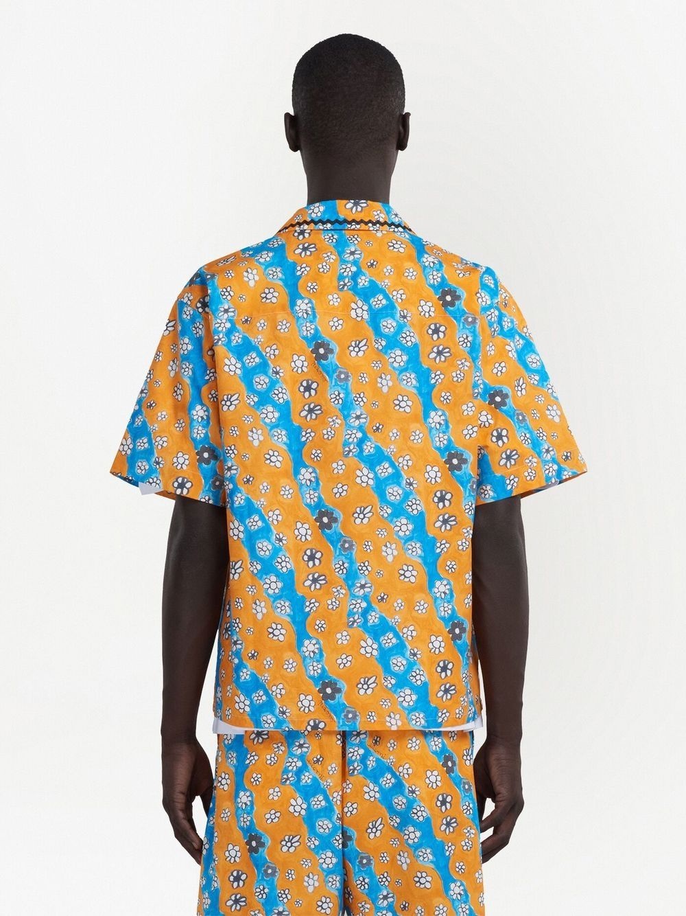 daisy-print patch-pocket shirt - 4