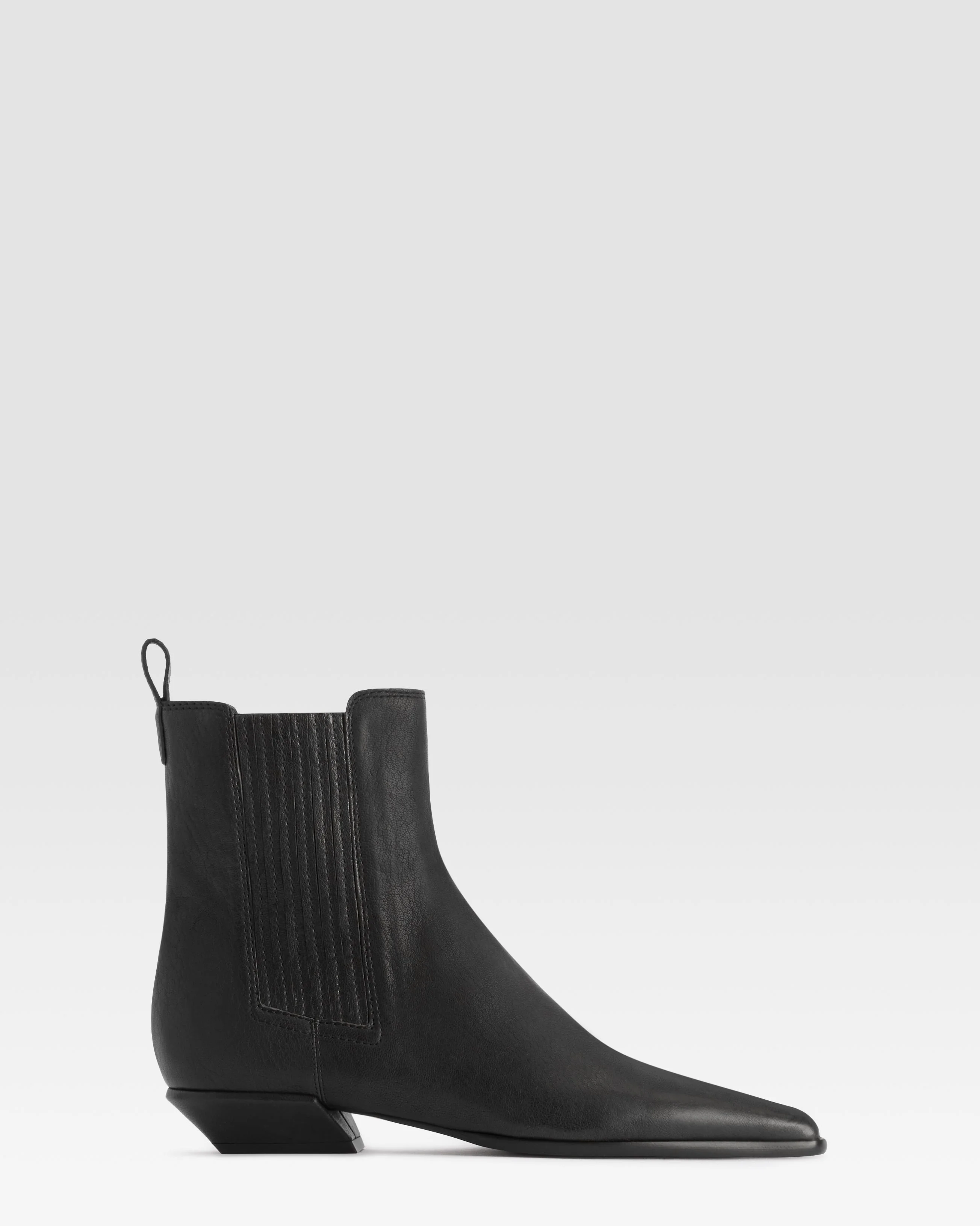 LEATHER ANKLE BOOT - 1