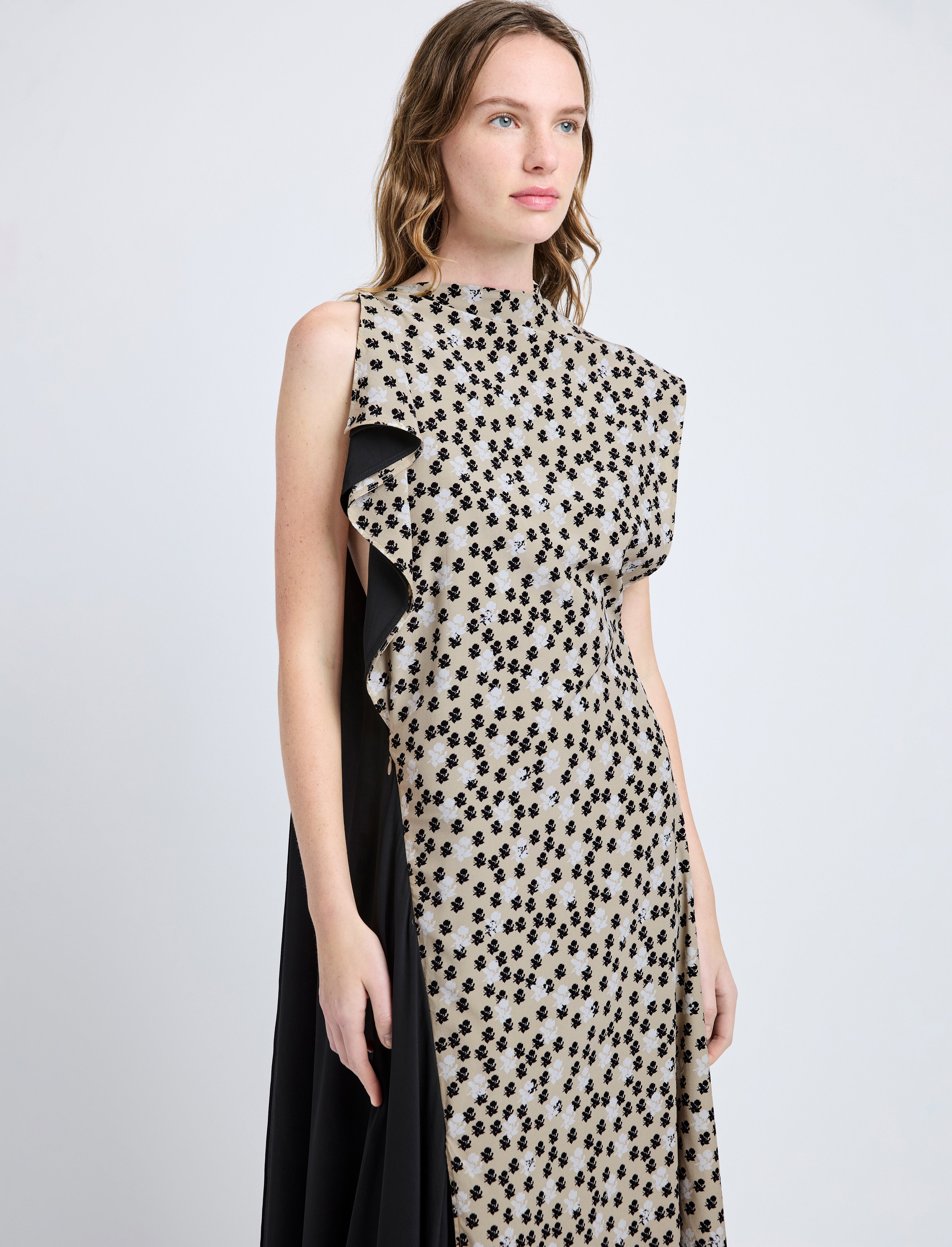 Devyn Dress in Printed Silk Viscose - 5