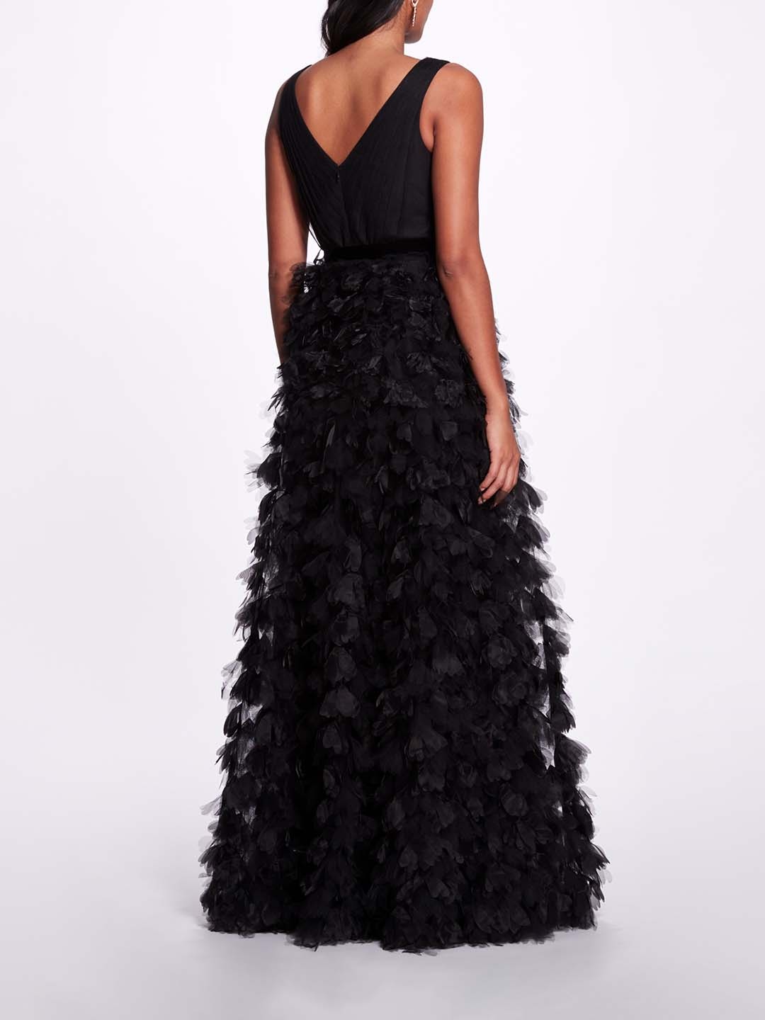 PLUNGING A-LINE GOWN - 3
