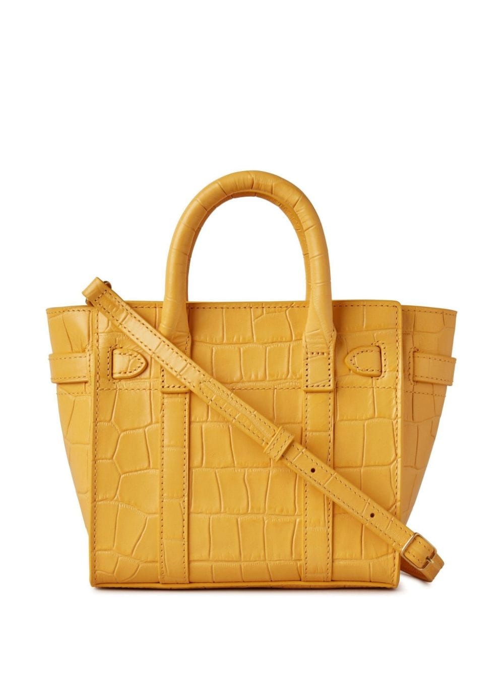 mini Bayswater crocodile-effect tote bag - 2