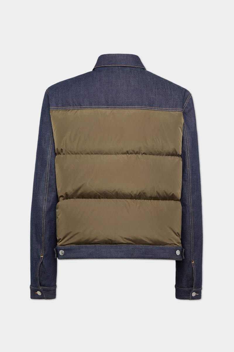 HYBRID PUFFER JEAN JACKET - 2