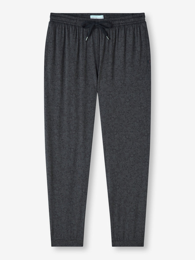 Men's Track Pants London 10 Micro Modal Black - 1