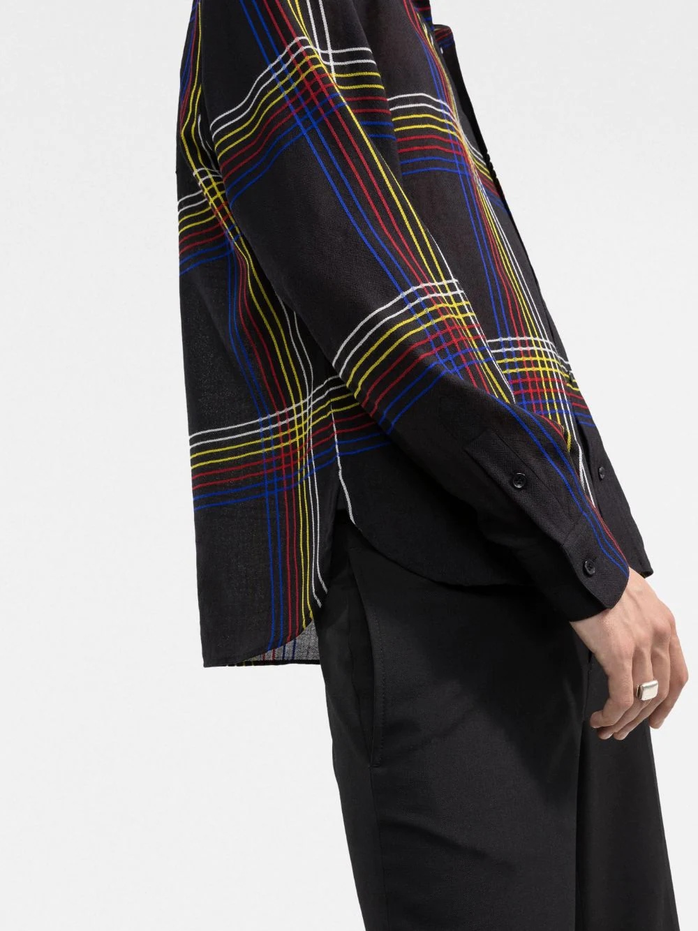 checked wool shirt - 5