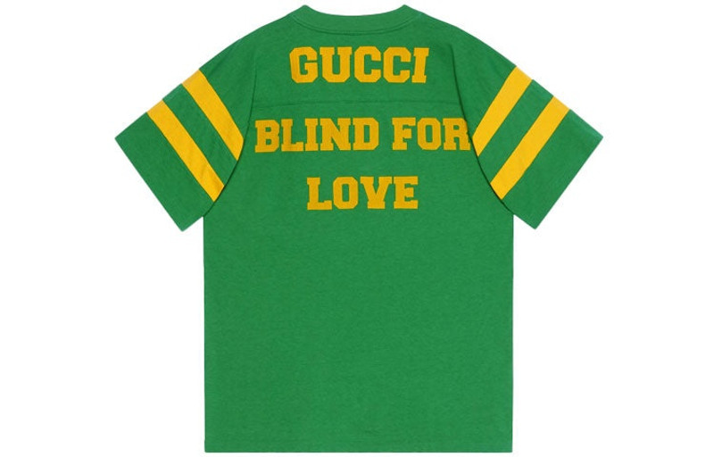GUCCI Gucci SS21 1921 Series Alphabet Printing Casual Short Sleeve Unisex Green 660744-XJDHG-3316 outlook
