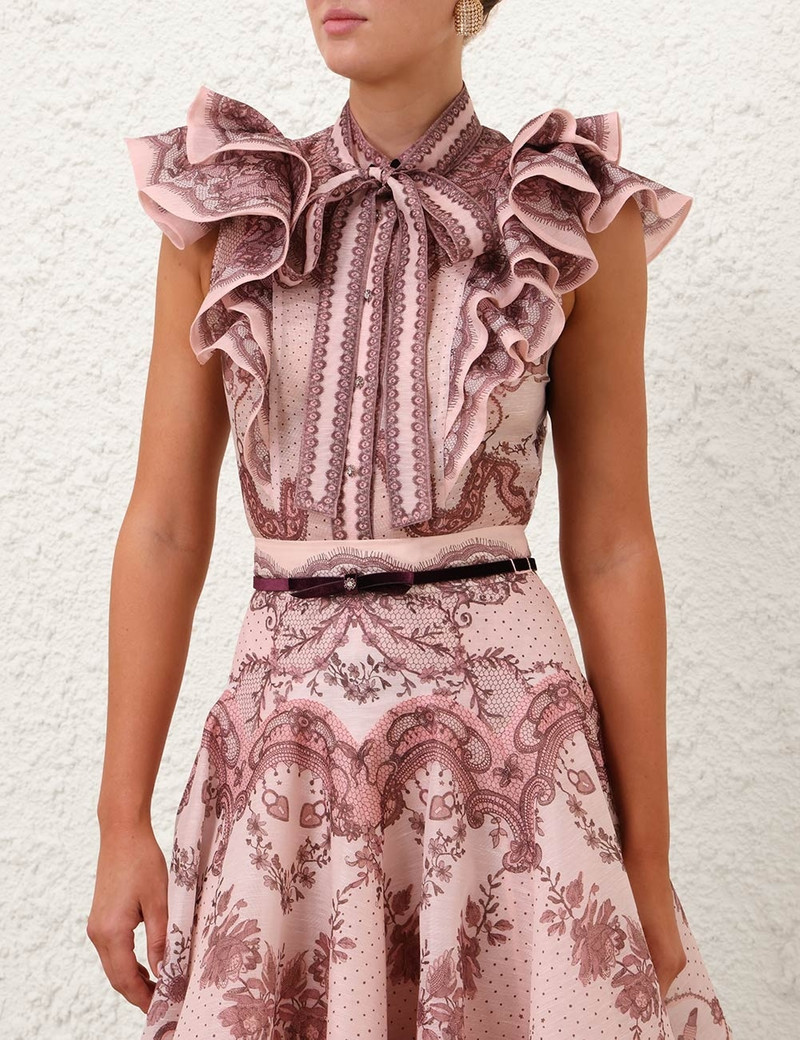 Zimmermann CRUSH FRILLED FITTED BLOUSE outlook