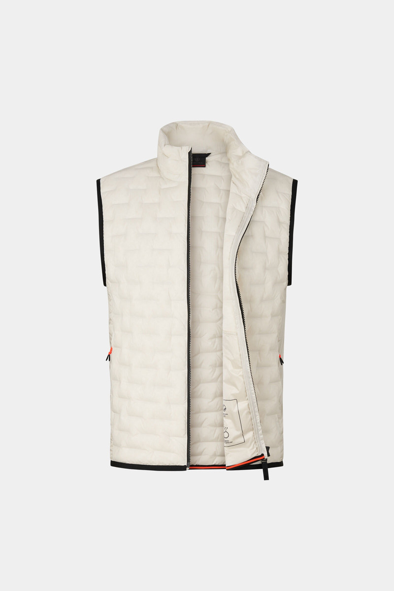 Gabriel Lightweight down vest in Off-white 7