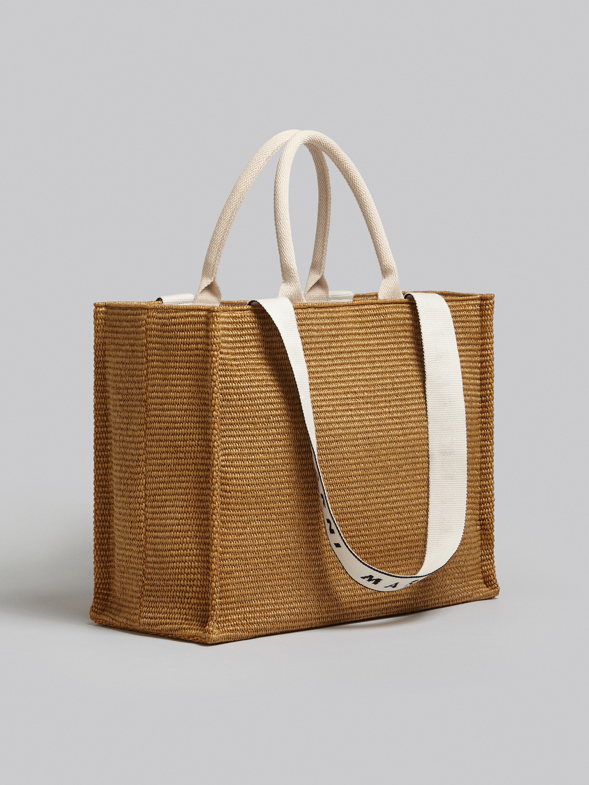 BEY TOTE BAG IN BROWN RAFFIA - 6