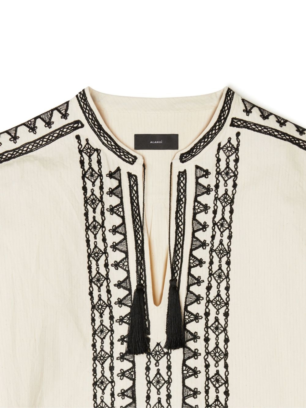 tassel-detail shirt - 6