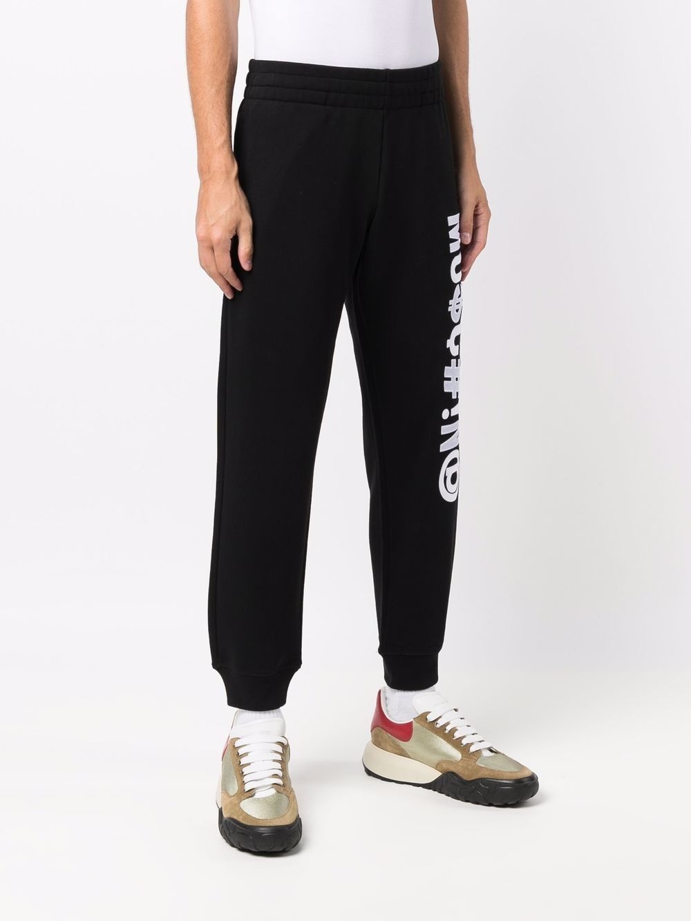 logo appliqué track pants - 4