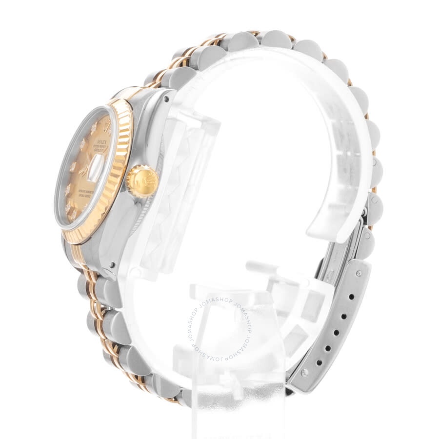 Pre-owned Rolex Datejust 26 Automatic Chronometer Diamond Champagne Dial Men's Watch 69173 CDJ - 5