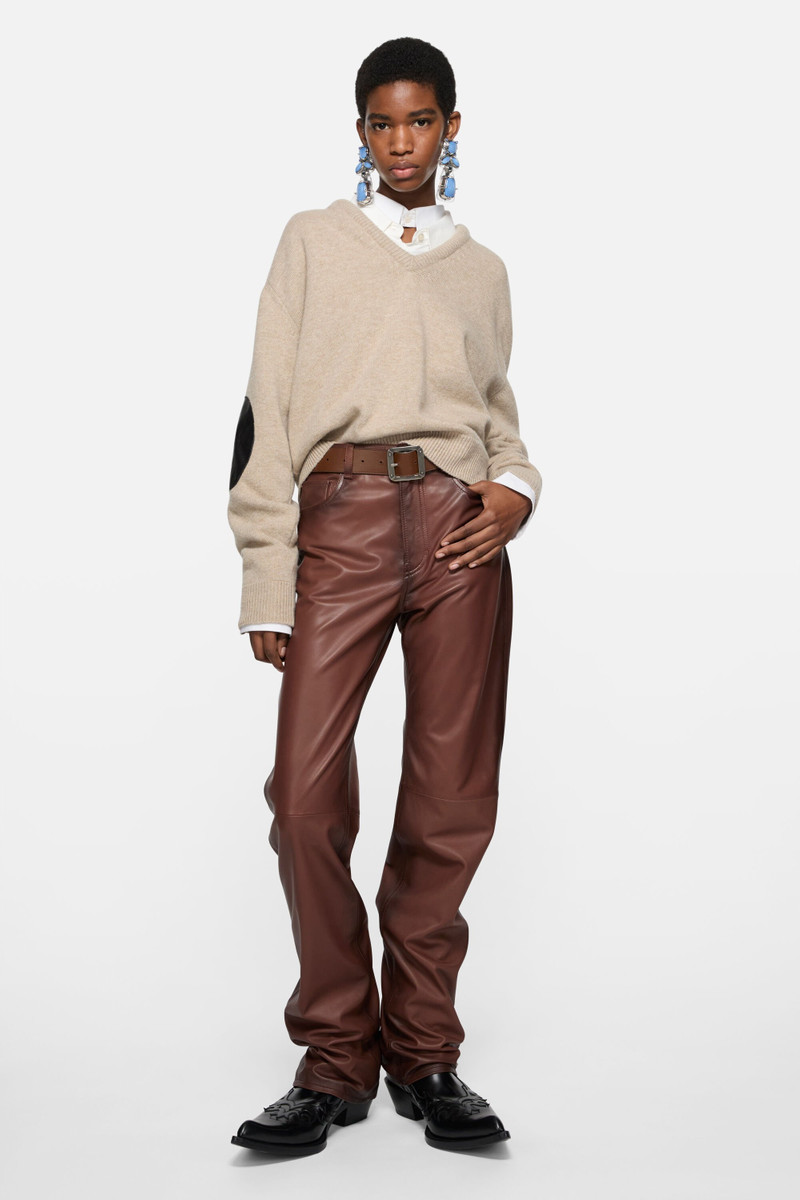 Acne Studios Wool knit with cut-out - Beige outlook