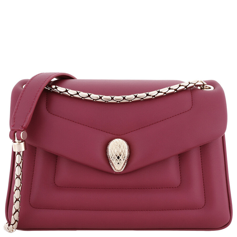 Bvlgari Serpenti Reverse Leather Shoulder Bag - 1