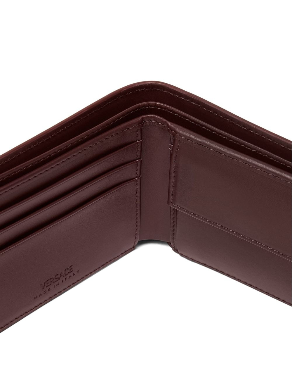 Medusa-plaque leather wallet - 2