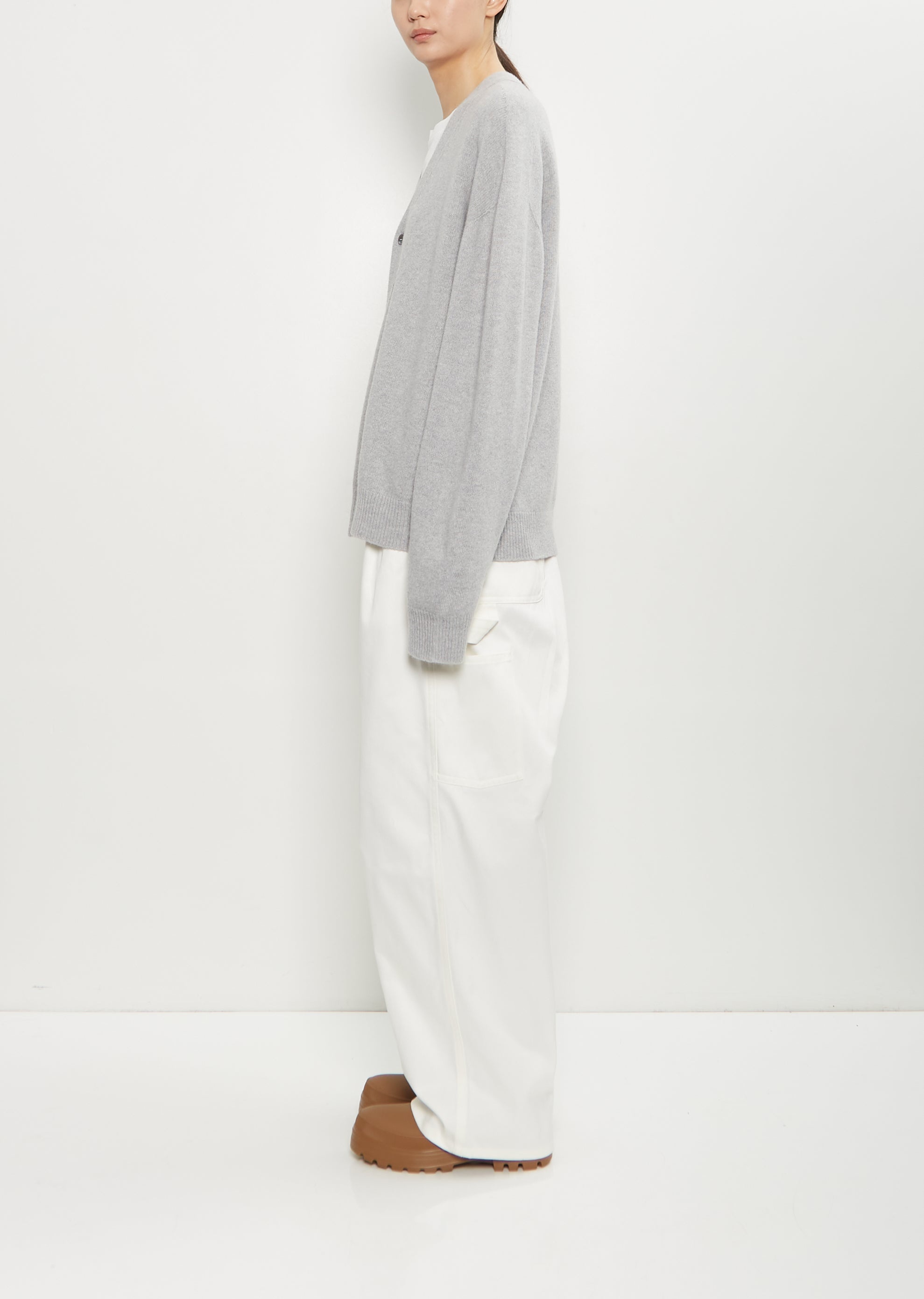 Mabuse Cardigan — Light Grey Melange - 2
