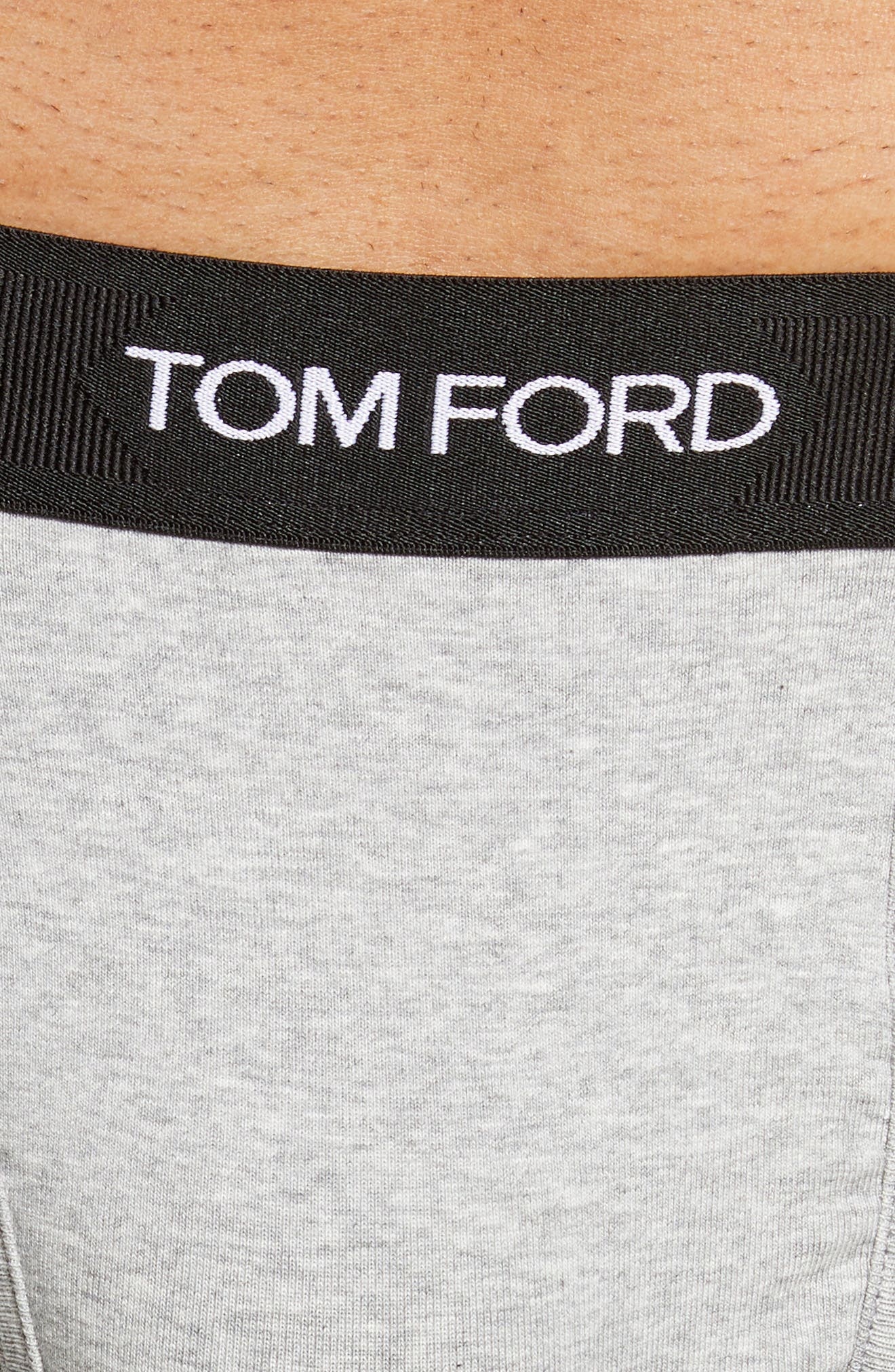TOM FORD 2-Pack Cotton Jersey Boxer Briefs in Grey Melange at Nordstrom - 5