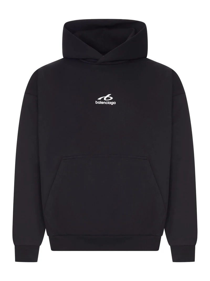 Balenciaga Men Bodies Sweatshirt In Black Dry Fleece - 1