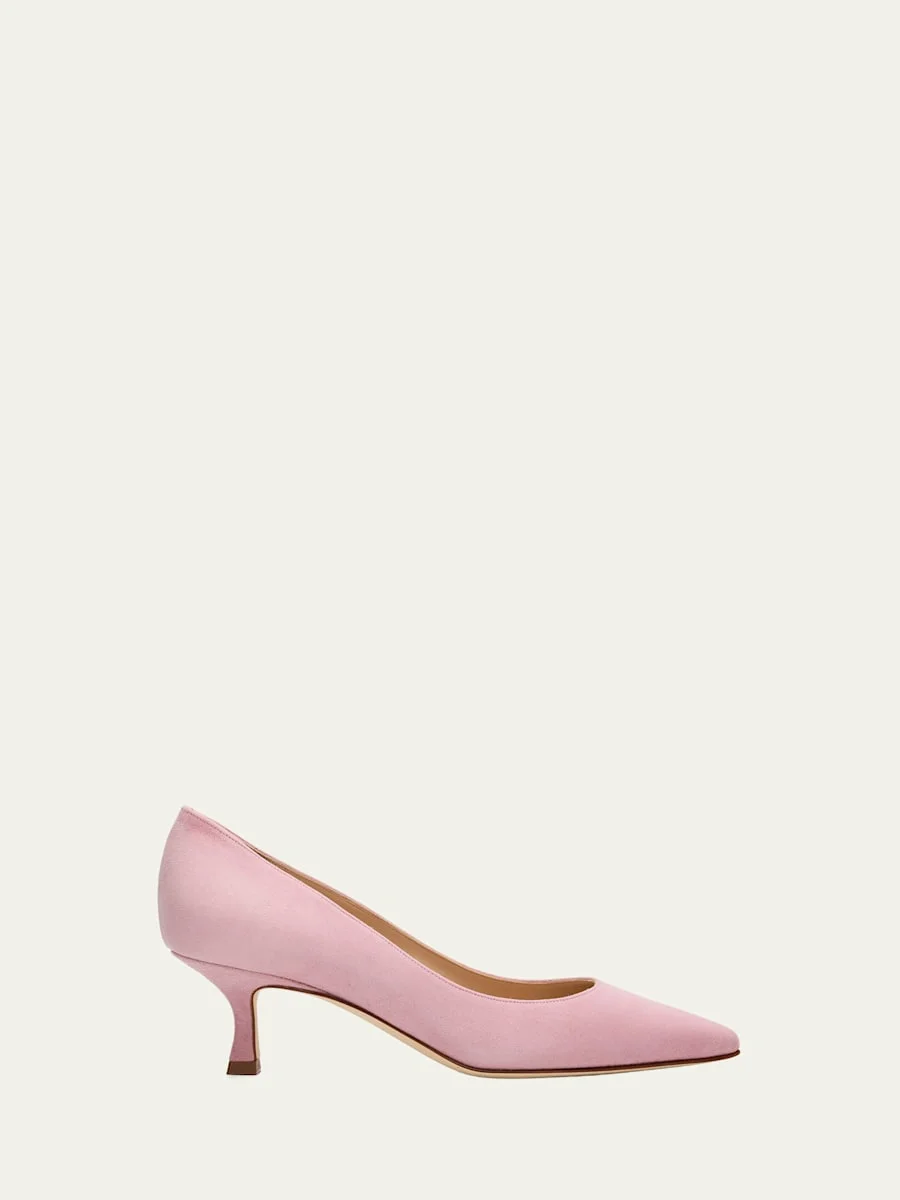 Srila Suede Kitten Heel Pumps - 1