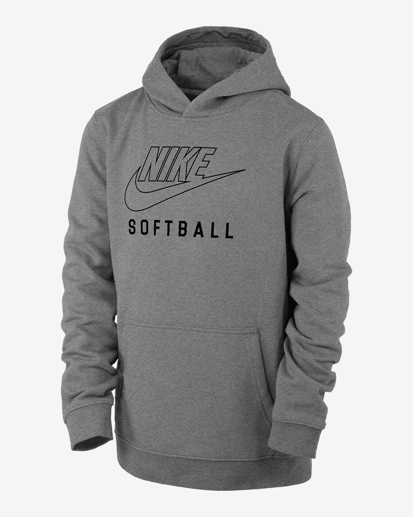 Nike Swoosh Club Fleece Big Kids' Softball Pullover Hoodie - 1